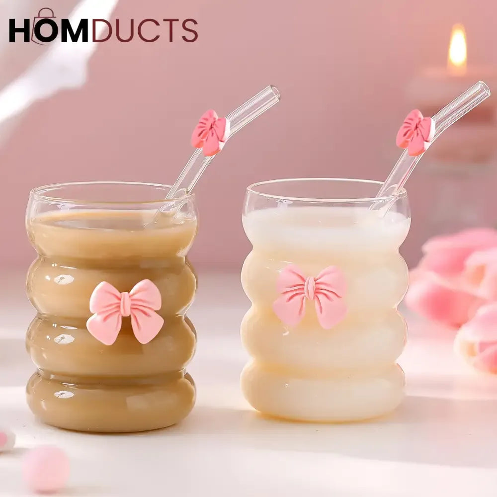 aesthetic glass tumbler
