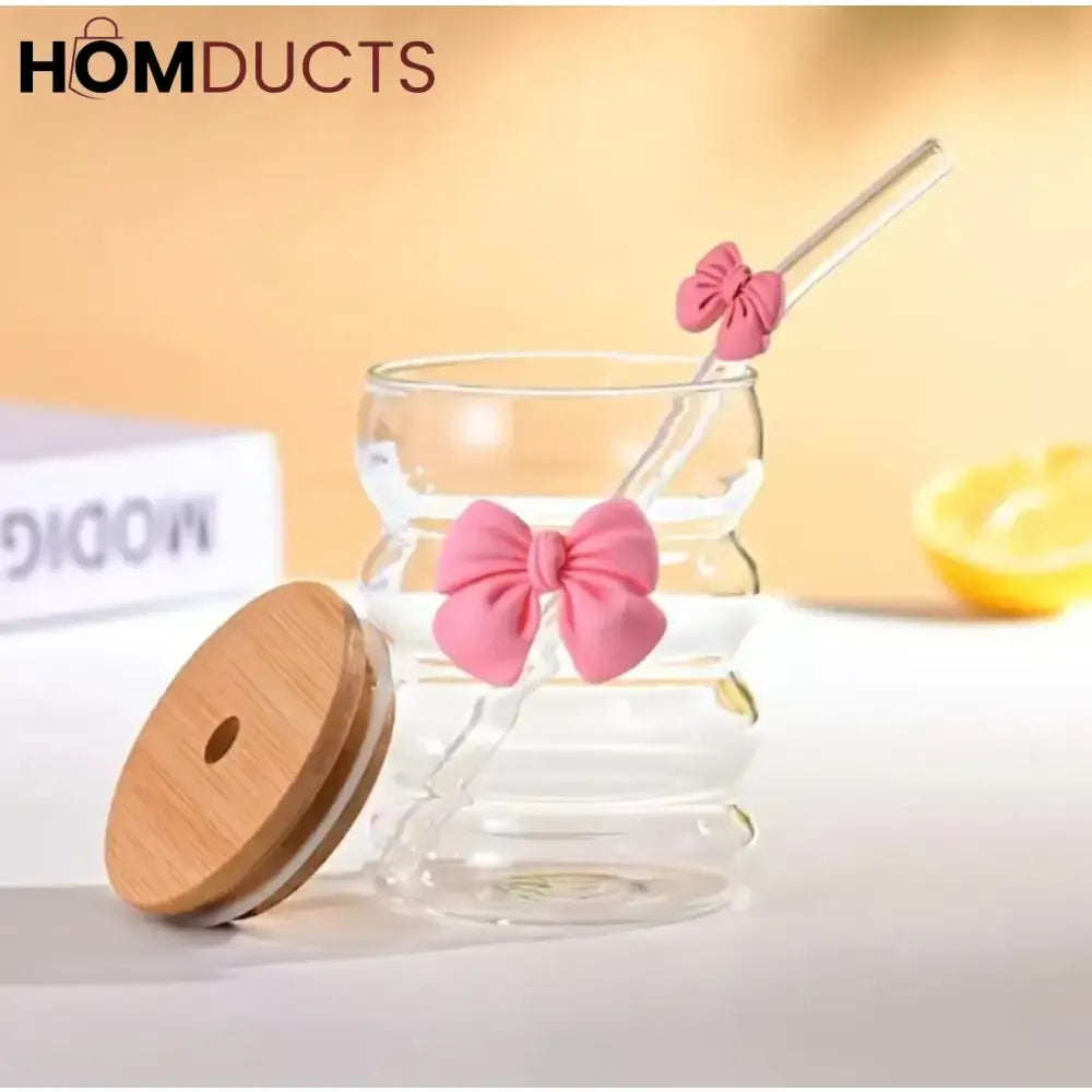 aesthetic glass tumbler
